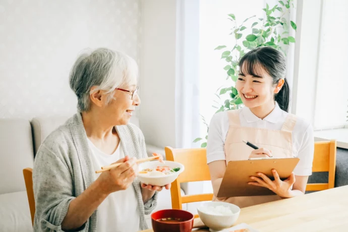 栄養士を目指している大学生